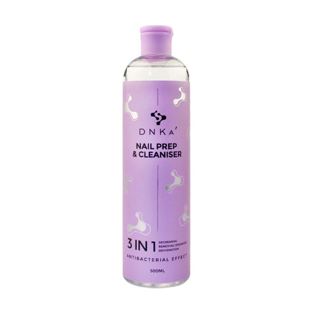 Засіб для нігтів DNKa' Nail Prep &amp; Cleanser 3 In 1 Дезінфекція, знежирення та зняття липкого шару, 500 мл